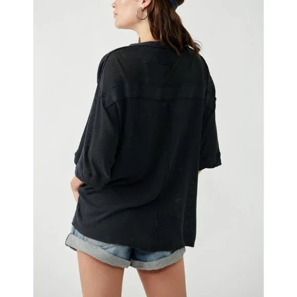 FREE PEOPLE Care FP Maribell Henley / Black - Picture 3 of 6
